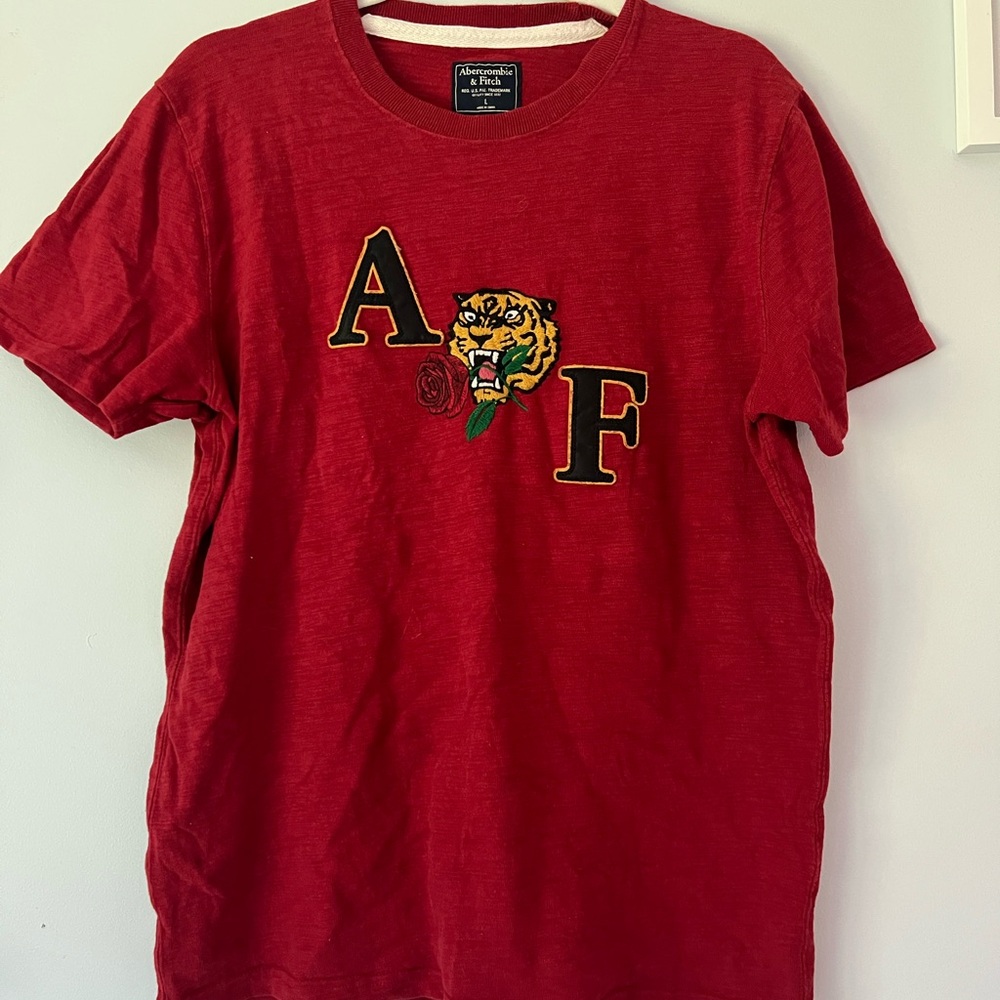 Vintage Abercrombie & Finch Men’s Embroidered Shirt